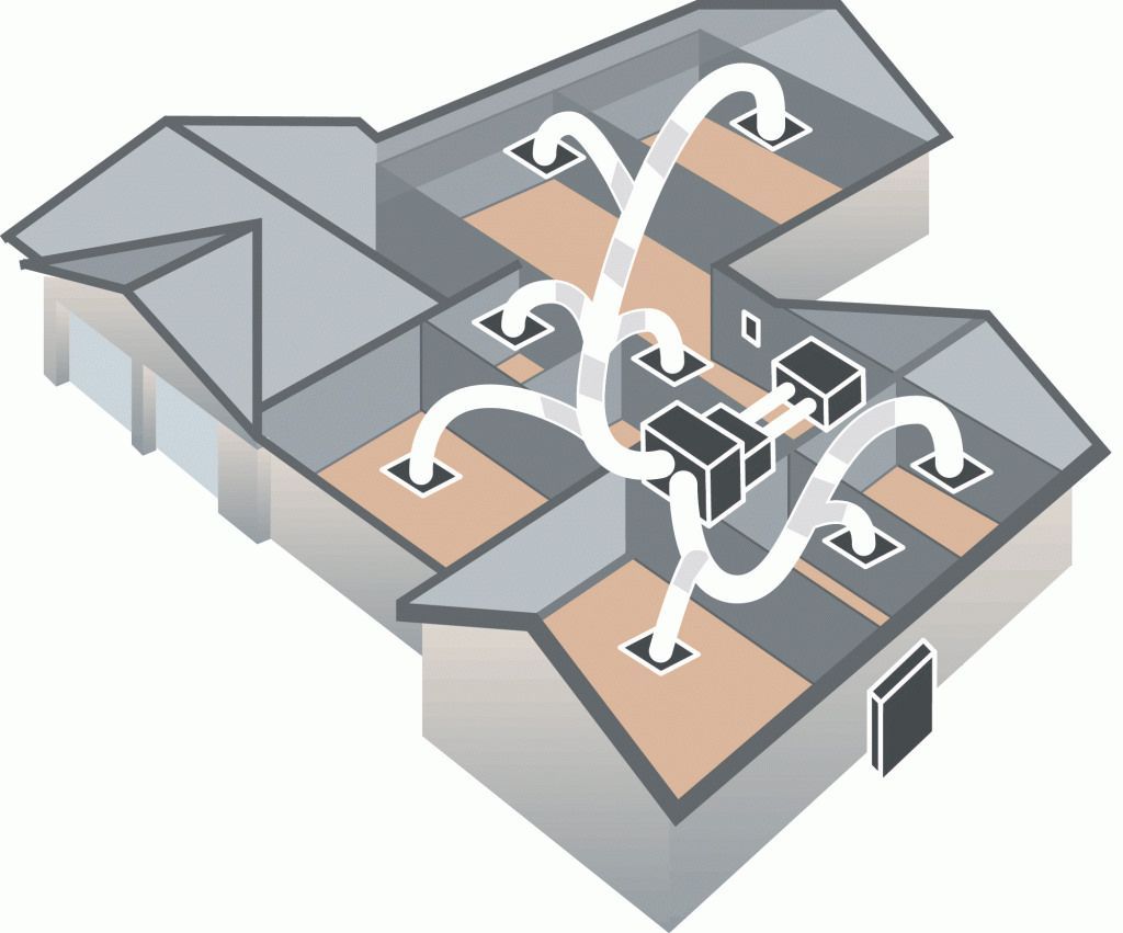 Ducted air conditioning vent in a Gold Coast home