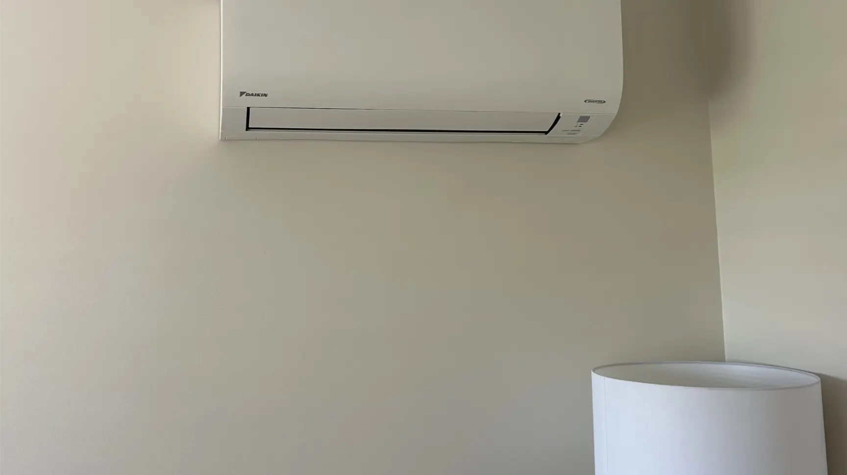 Wall-mounted split system installed in a Gold Coast home